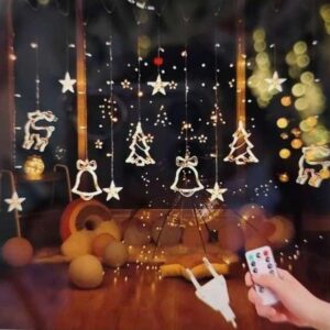 Cortina 120 Luces De Navidad 3 X 0,9 Mts Con Control