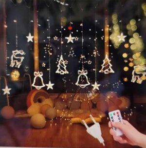 Cortina 120 Luces De Navidad 3 X 0,9 Mts Con Control