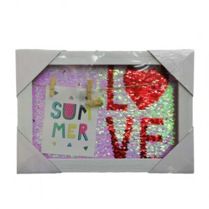 Cuadrito Con Portafoto Lentejuelas Pf16076/77