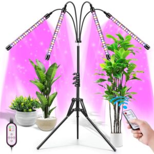 4 Lampara Espectro Cultivo Con Tripode 1,6 Mts Var1213