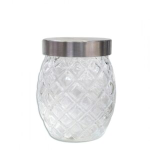 Frasco De Vidrio Con Rombos Chico Fd251