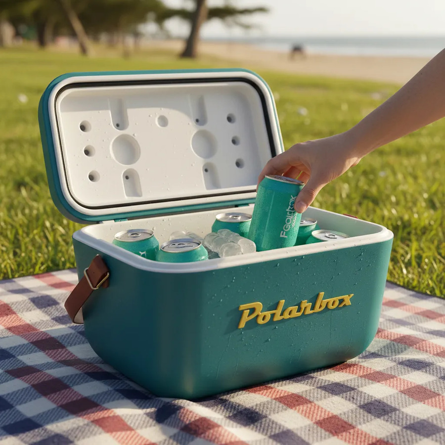 Conservadora Polarbox 20l Azul Marino Mostaza - Imagen 4