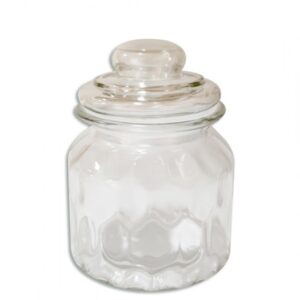 Frasco De Vidrio Con Relieve Chico Fe676