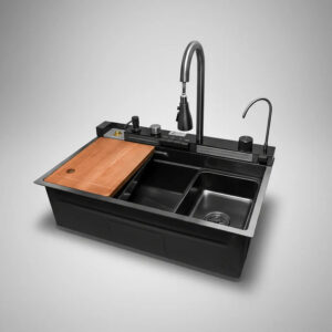 Pileta De Cocina Completa Con Accesorios Ob6139-06 68 X 45