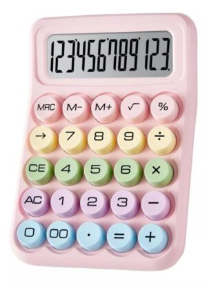 Calculadora 12 Digitos Colores Pasteles Os9168/dx817/819