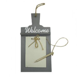 Anotador En Madera Con Libreta Welcome Fd1055