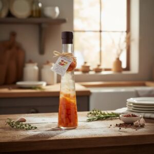 Botella Decoratva Con Verduras Fd772