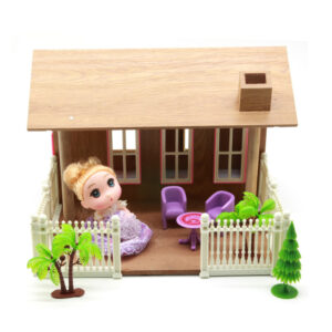 Caita Para Munecas De Madera Con Luz Y Accesorios