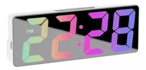 Reloj Despertador Led Rectangular Numeros Gdes