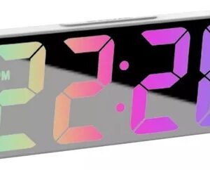 Reloj Despertador Led Rectangular Numeros Gdes