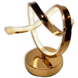 Lampara De Mesa Moderna Kw7179 Metal Y Led 22 X 28