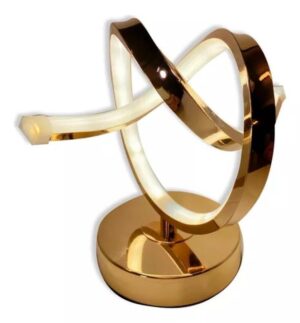 Lampara De Mesa Moderna Kw7179 Metal Y Led 22 X 28