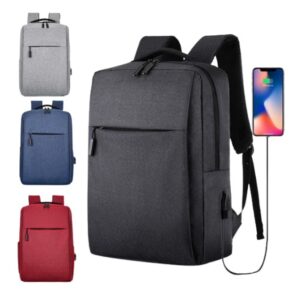 Mochila Antirrobo Roja/negra/gris/azul Lisa