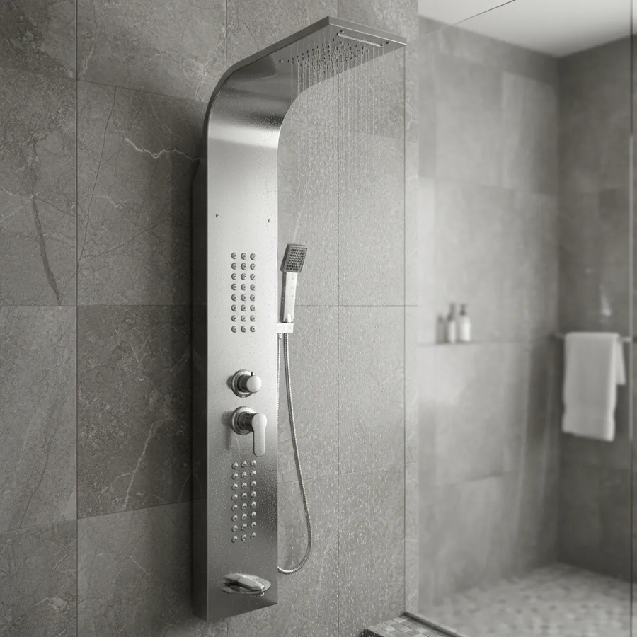 Columna De Ducha Escocesa Cromo Mate Xw11