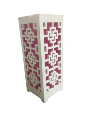 Lampara De Madera Calada Lineas Fd143