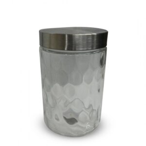 Frasco De Vidrio Mediano Tapa Metalica Fd235