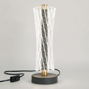 Lampara De Mesa Kw7146 Acrilico Con Atenuacion 10 X 22