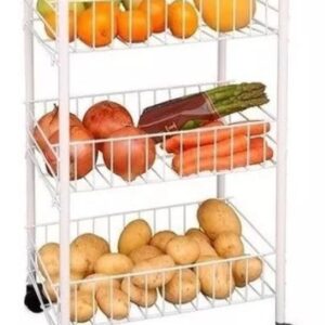 Organizador Con Ruedas De Metal 3 Estantes W172