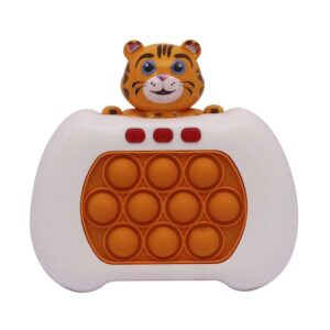 Consola Pop It Luz Y Sonido Tigre Naranja