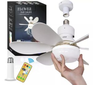 Ventilador De Techo Lampara Led 30w Con Control Remoto