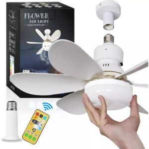 Ventilador De Techo Lampara Led 30w Con Control Remoto