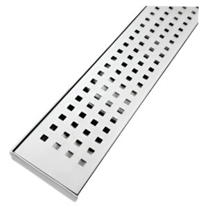 Drenaje De Piso Rectangular Acero Inox 201 60 X 10 Cm