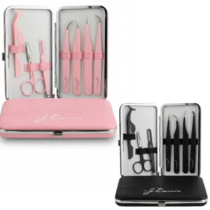 Set Herramientas Para Cejas Pestañas 7pcs Con Estuche