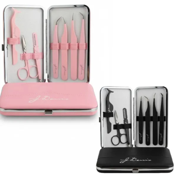 Set Herramientas Para Cejas Pestañas 7pcs Con Estuche