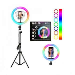 Aro De Luz Rgb 32 Cms Con Tripode 1.7 Mts