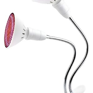 2 Lamparas 200 Led Espectro Cultivo Pinza