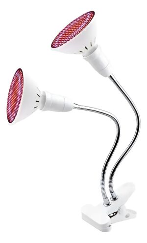 2 Lamparas 200 Led Espectro Cultivo Pinza