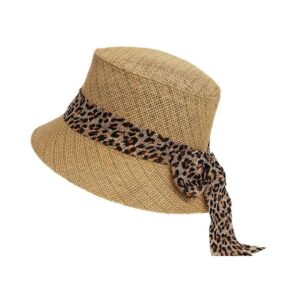 Sombrero Dama Ala Angosta Cinta Animal Print 5744
