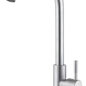 Canilla Grifo Unitario Mesada Cocina Acero Inox Agua Fria