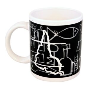 Taza De Loza Montevideo Negra