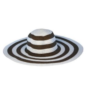 Sombrero Dama Ala Ancha Rayado 5837
