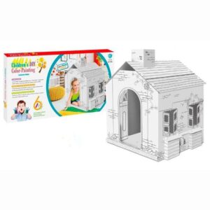 Casita De Carton Grande Para Pintar Didactica Y805