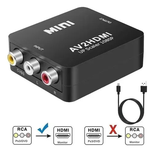 Adaptador conversor AV RCA A HDMI DIGITAL - Imagen 4