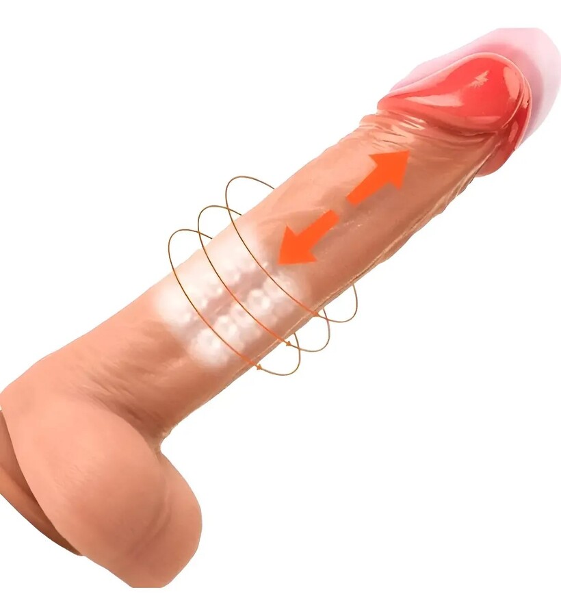 Vibrador Consolador Dildo Pene Realista Con Escroto Vexxx094