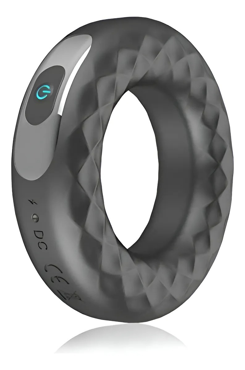 Anillo Vibrador Pene Silicona Recargable 10 Modos Negrxxx074