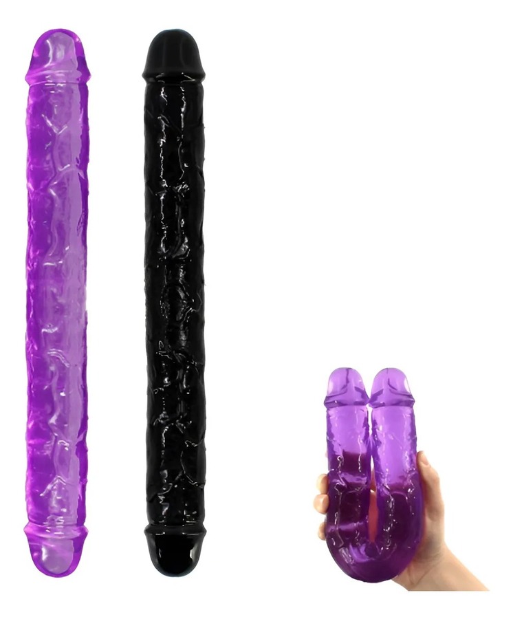 Consolador Dildo Pene Doble Flexible 23.5cm X 2.5cm xxx075