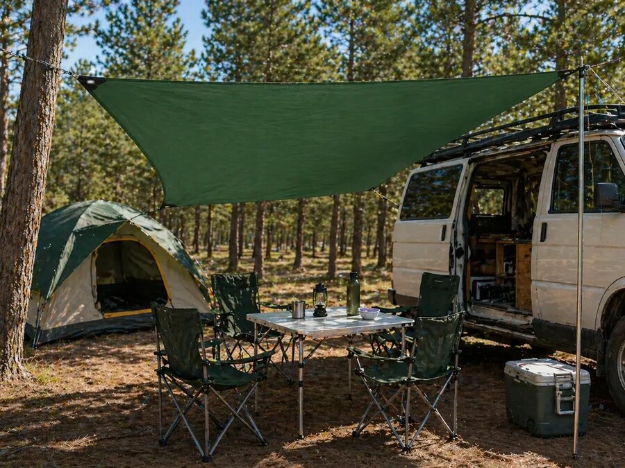 Lona Toldo Multiuso Impermeable 3 x 3 verde