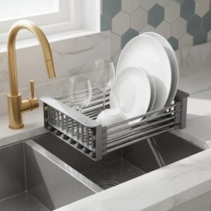 Escurridor de cocina acero inox retractil