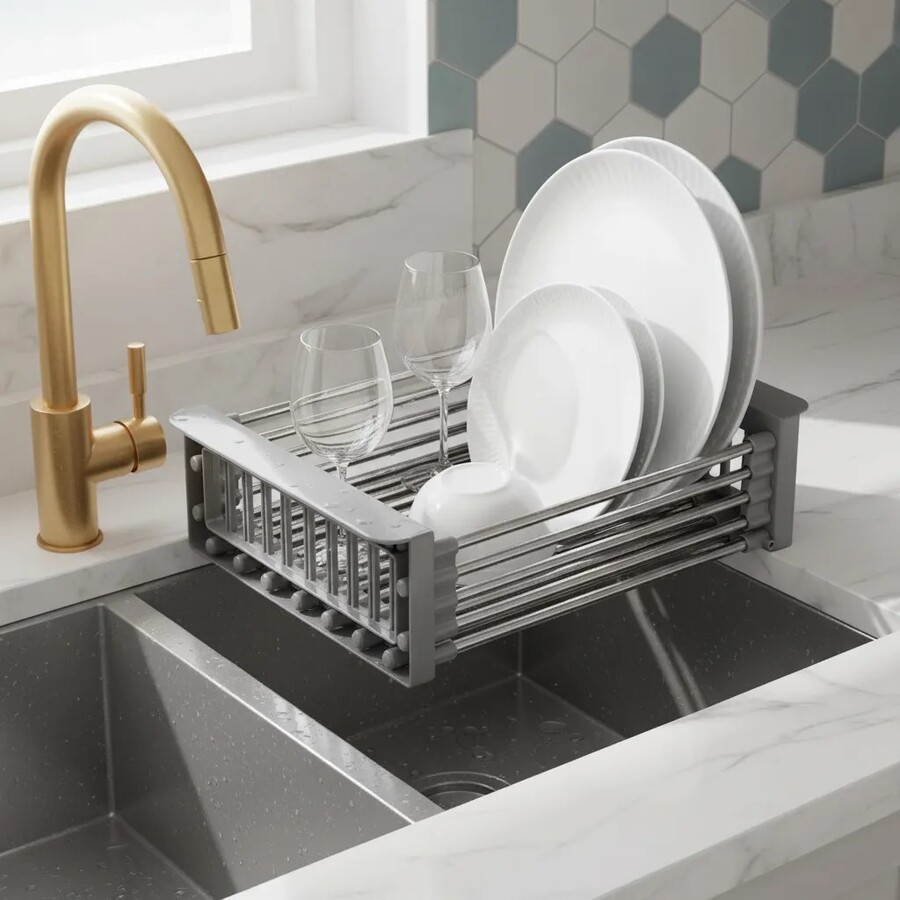 Escurridor de cocina acero inox retractil