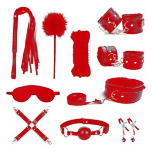 Set De Bdsm Bondage 10 En 1 Con Forro De Peluche xxx055