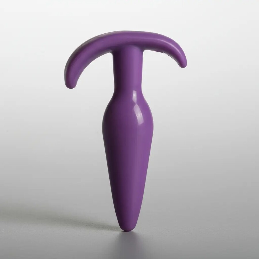 Plug Anal De Silicona Violeta Con Agarre 11 Cm X 2.8 Cxxx072