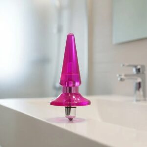 Plug Anal Fucsia 8.5cm Con Vibrador xxx073