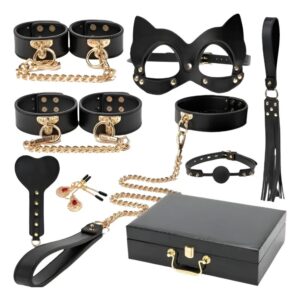 Set Kit 8 En 1 Premium Bdsm Bondage Con Maletín xxx060