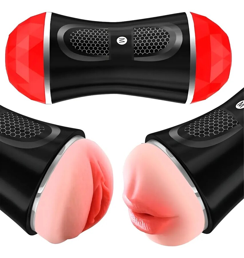 Masturbador Masculino 2 En 1 Boca Y Vagina xxx040