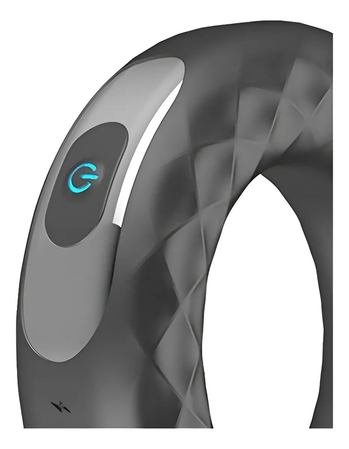 Anillo Vibrador Pene Silicona Recargable 10 Modos Negrxxx074 - Imagen 3