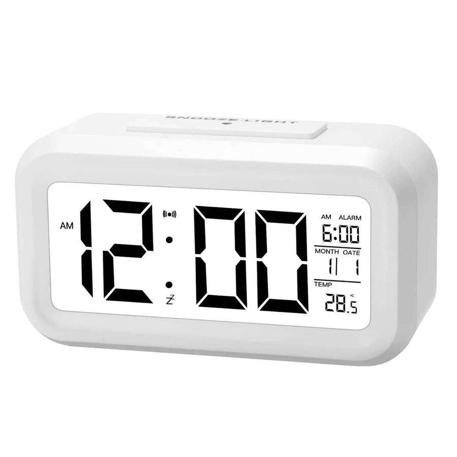 Reloj despertador digital rectangular JV18113